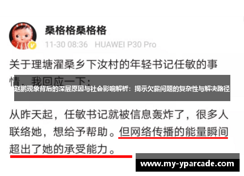 赵鹏现象背后的深层原因与社会影响解析:揭示欠薪问题的复杂性与解决路径 赵鹏现象背后的深层原因与社会影响解析:揭示欠薪问题的复杂性与解决路径